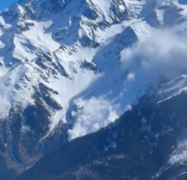 Avalanche nos Alpes franceses