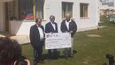 Valdemar Saleiro, no meio de José Carlos Rolo (CM Albufeira) e de Manuel Fernandes (FPB)