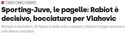'Corriere dello Sport': 'Rabiot é decisivo, Vlahovic rejeitado'