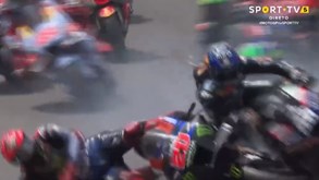 O acidente de Miguel Oliveira no GP de Espanha: cambalhota só acabou no 'airfence'