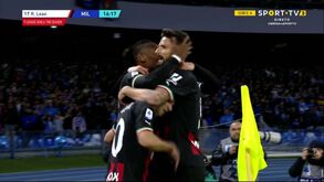 O 'chapéu' de Rafael Leão que colocou o Milan a vencer o Nápoles