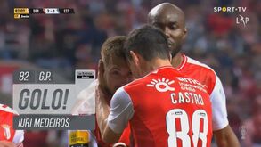 O penálti de Iuri Medeiros que deixou o Sp. Braga mais confortável frente ao Estoril