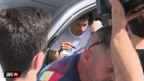 As primeiras imagens de Valverde depois da agressão a Baena