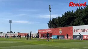 Benfica afina últimos detalhes antes do jogo com o Inter