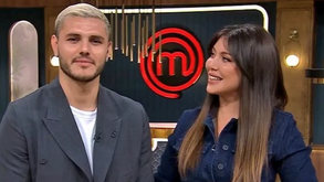 Icardi surgiu no MasterChef como 'especialista de carnes' e arrancou um beijo à mulher Wanda Nara