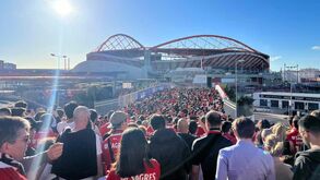 O onze do Benfica para o jogo com o Inter Milão