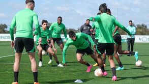 Sporting prepara últimos detalhes para jogo com a Juventus: as imagens do treino em Alcochete
