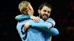 Bernardo Silva e o festejo com Haaland: «Tem duas vezes o meu tamanho. Eu pareço filho dele aqui!»