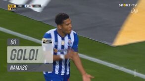 O golo de Namaso que tranquilizou o FC Porto diante do Santa Clara