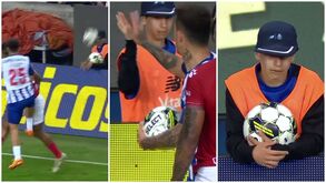 Apanha-bolas do FC Porto-Santa Clara foi às lágrimas com bolada de Otávio