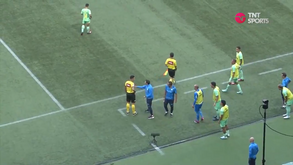 Os protestos que deram origem à expulsão de Abel Ferreira na 1.ª parte do Palmeiras-Cuiabá
