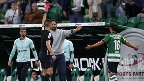 Sporting-Arouca: o momento da expulsão de Rúben Amorim e do preparador físico arouquense nos descontos