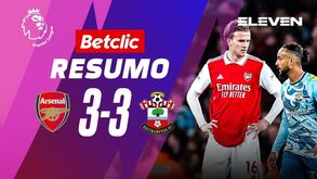 Seis golos e emoção até final: o resumo do eletrizante Arsenal-Southampton