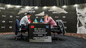 Novo empate na final do Mundial entre Ding e Nepomniachtchti