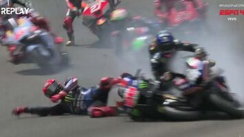 Moto GP: Numa corrida marcada pelo grave acidente de Bagnaia, Miguel  Oliveira é 5.º no triunfo de Espargaró