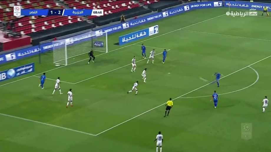 Na 22.ª jornada da Liga dos Emirados Árabes Unidos
