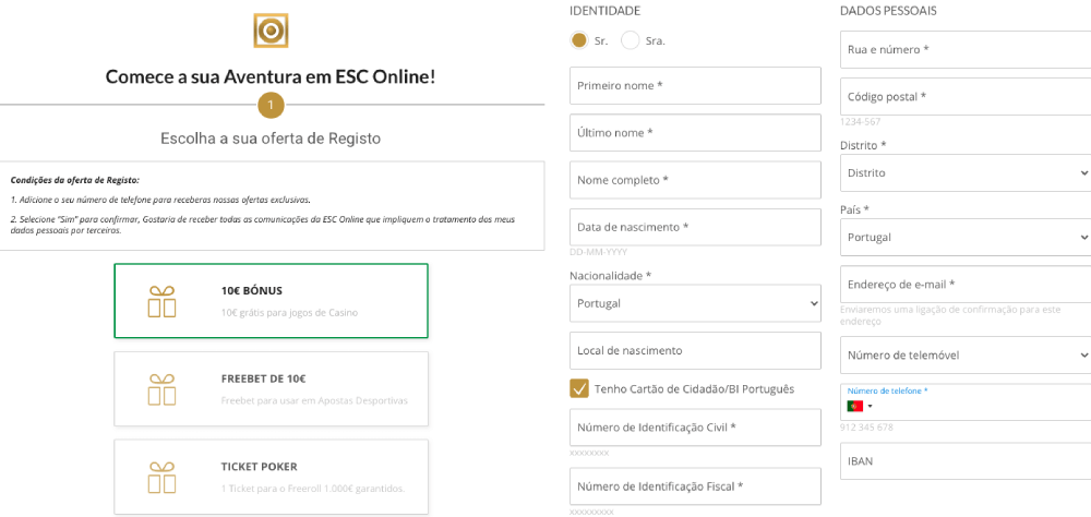 Análise à ESC Online - Ganha Bónus de Registo até 250€