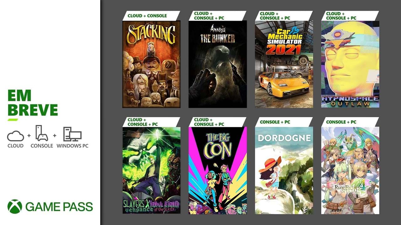 Xbox anuncia novos jogos para o Game Pass em setembro - Record Gaming -  Jornal Record