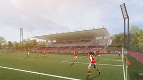 Sp. Braga inicia obras para a construção do Estádio Centenário: as imagens da futura casa da equipa feminina e dos 'bês'