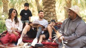 As imagens da polémica viagem de Messi à Arábia Saudita