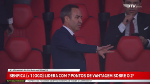 António Salvador fez este gesto ao intervalo do Benfica-Sp. Braga e gerou-se 'bate-boca' com Rui Costa
