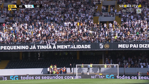 Adepto que caiu da bancada no D. Afonso Henriques transportado para o hospital