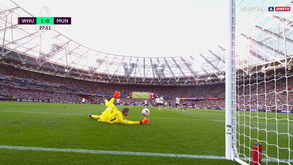 Frango de De Gea abriu o placard frente ao West Ham