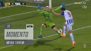 A fantástica jogada do FC Porto ao primeiro toque que terminou com Taremi a acertar na trave