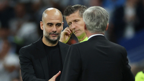 Guardiola: «Estou contente com o empate, sempre é melhor do que uma derrota por 3-0»