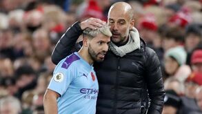 Agüero questiona opções de Guardiola no jogo com o Real Madrid: «Não entendo»