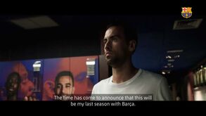 Sergio Busquets despede-se do Barcelona: «Não é uma decisão fácil mas chegou o momento»