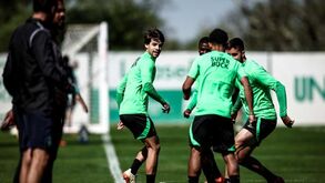 As imagens do regresso de Daniel Bragança aos treinos do Sporting