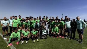 Adepto Rui Pedro foi 'reforço' no treino do Sporting