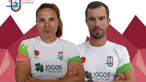 Fernando Pimenta e Teresa Portela  na final do K2 500 metros misto da Taça do Mundo