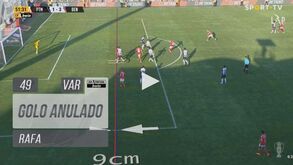 O golo anulado a Rafa depois de um erro enorme do guarda-redes do Portimonense