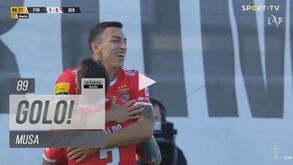 Musa aproveitou erro do guarda-redes do Portimonense e bisou em três minutos