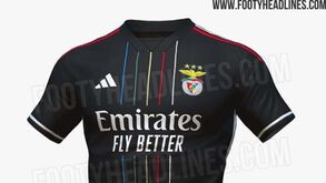 Será esta a camisola alternativa do Benfica para a próxima época? Site especializado divulga imagens
