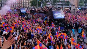 80 mil pessoas na rua a festejar o título do Barcelona