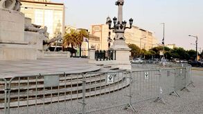 Câmara de Lisboa já prepara possível festa do Benfica: assim está o Marquês de Pombal