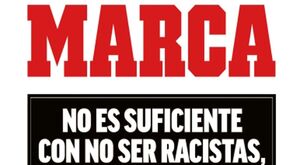Sem imagens e com editorial em fundo negro: a impactante primeira página da 'Marca'