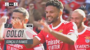 Gonçalo Ramos fez o primeiro do Benfica e levou a Luz à loucura