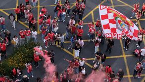 Do balneário às ruas: as melhores imagens da festa do Benfica após conquista do 38.º campeonato