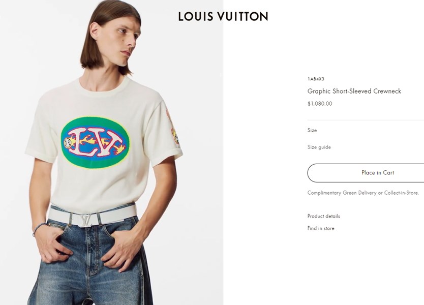 Louis Vuitton Graphic Short-sleeved Crewneck