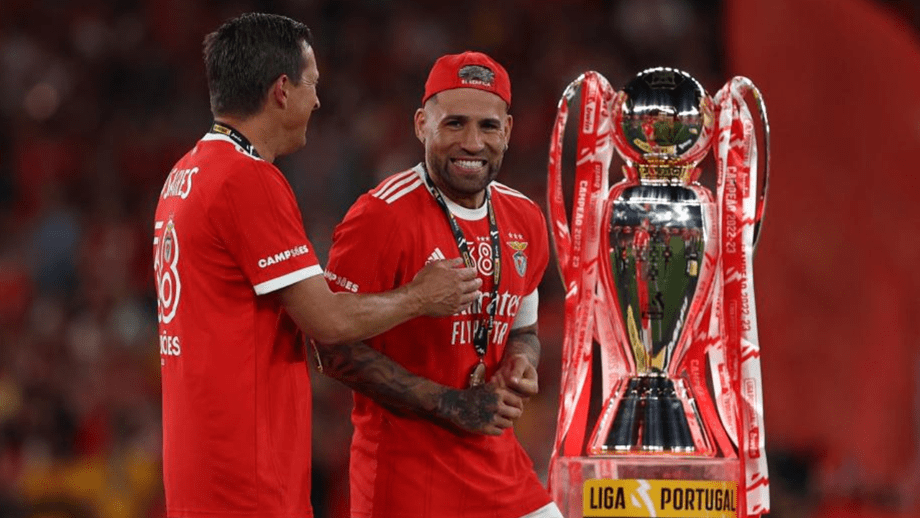 Lisboa, Portugal. 27th May, 2023. Nicolas Otamendi with the Liga