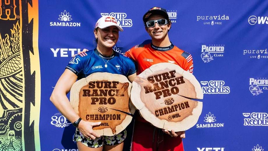 Griffin Colapinto e Carissa Moore vencem Surf Ranch Pro e sobem à liderança mundial