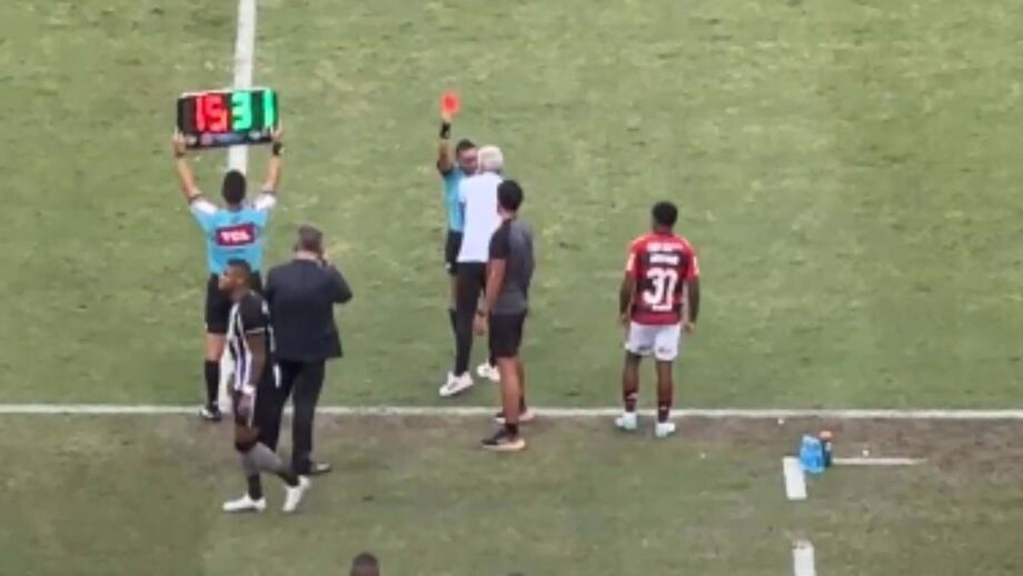 Treinador português perdeu as estribeiras e foi expulso