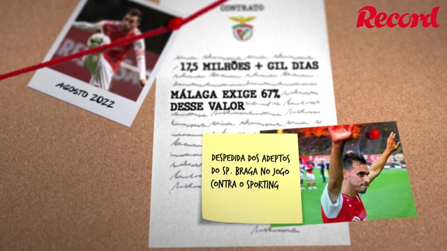 Avançado esteve perto de reforçar as águias e acabou a renovar pelos bracarenses