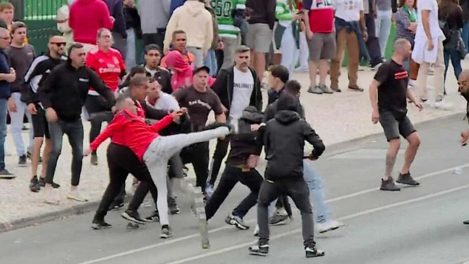 CMTV captou imagens dos desacatos nas imediações do estádio