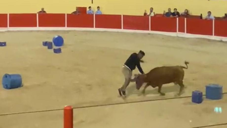 Antigo jogador de futebol levou cerca de 2 mil pessoas à loucura na Praça de Touros