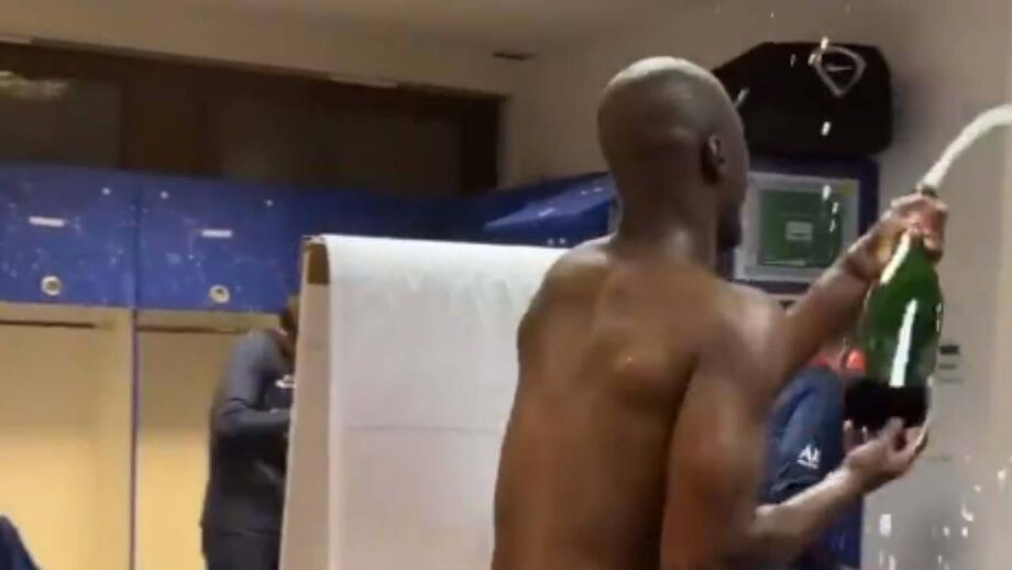 Celebrações aconteceram depois do jogo com o Estrasburgo